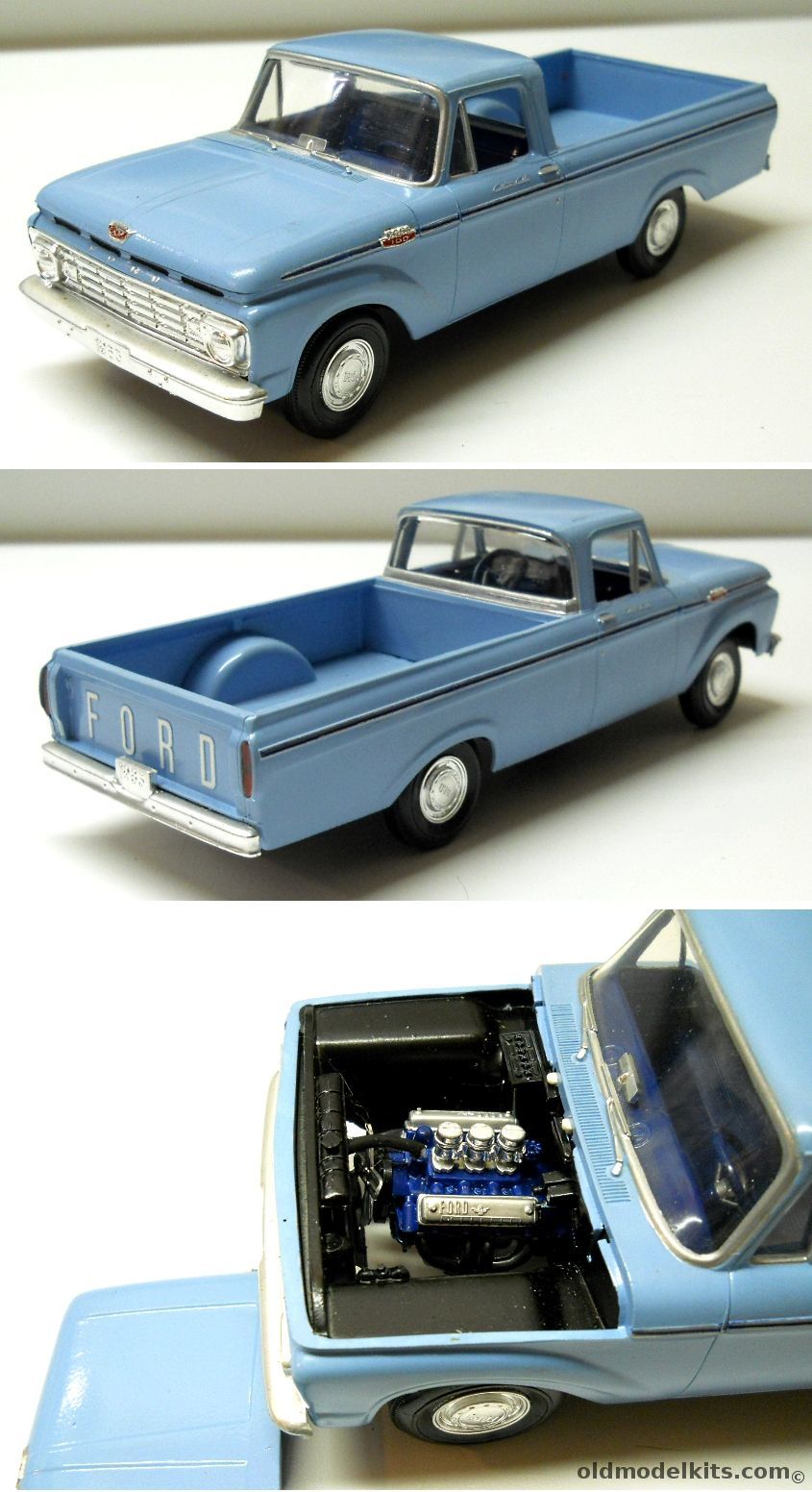 AMT 1/24 1963 Ford F-100 Pick Up Truck Built Up - (Pickup) plastic model kit
