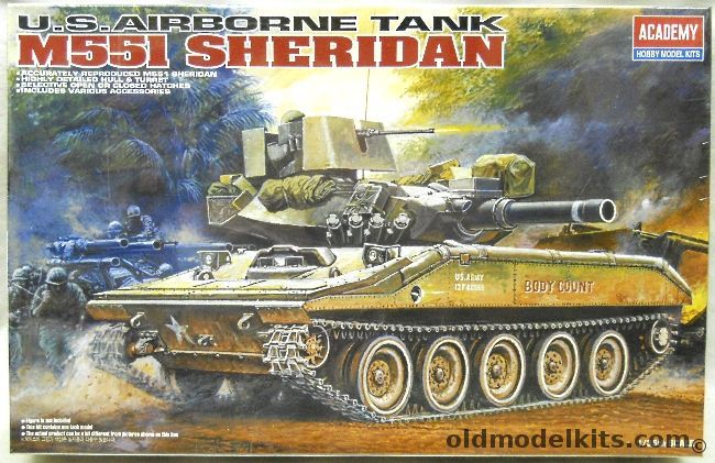 Academy 1/35 M551 Sheridan Airborne Tank, 13011 plastic model kit