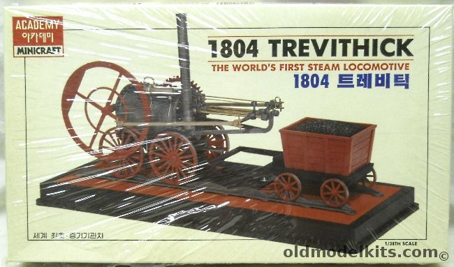 Academy 1/38 1804 Trevithick The World's First Steam Locomotive, CA-041 plastic model kit