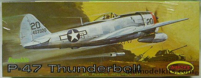 Aurora 1/53 Republic P-47 D Thunderbolt, 81-100 plastic model kit