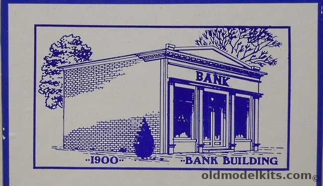 Classic Miniatures 1/87 1900 Bank Building - HO Scale Craftsman Model, CM-18 plastic model kit