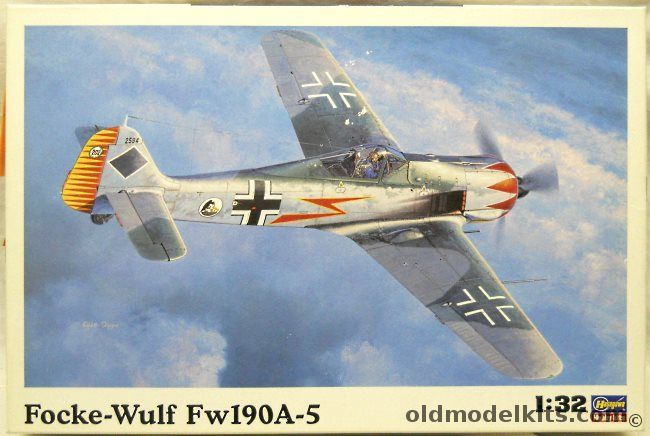 Hasegawa 1/32 Focke-Wulf FW-190 A-5 With Quickboost Exhaust / Master Armament / Super Scale Decals / Eagle Spinner and Blades / Waldron Cockpit Set / Eagle Parts Details and Upgrades (3 Sets) - (FW190A5), ST23 plastic model kit
