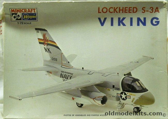 Hasegawa 1/72 Lockheed S-3A Viking And Airfix 05014-4 S-3A Viking, 1142 plastic model kit