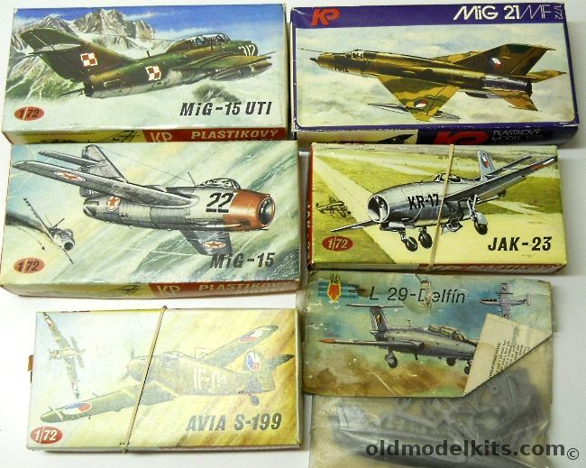 KP 1/72 Mig-15 UTI / L-29 Delfin / Avia S-199 / Mig-21 MF / Mig-15 plastic model kit