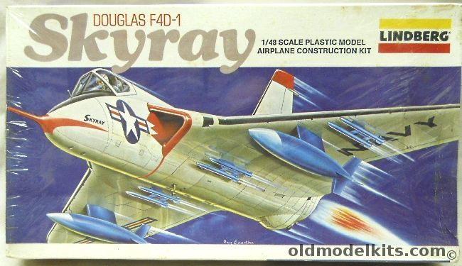 Lindberg 1/48 Douglas F4D-1 Skyray - (F4D1), 2318 plastic model kit