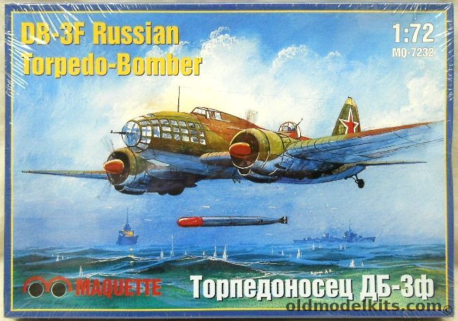 Maquette 1/72 DB-3F Russian Torpedo Bomber, MQ7232 plastic model kit