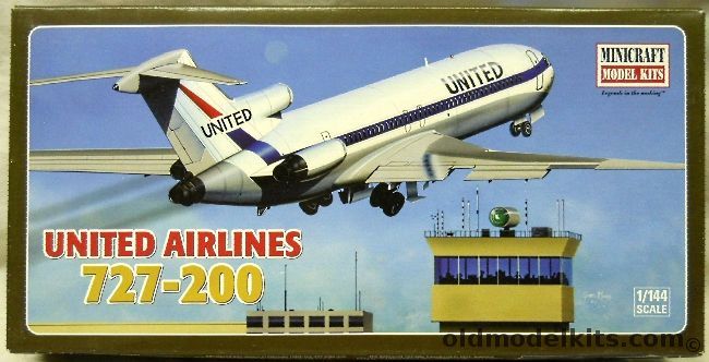 Minicraft 1/144 Boeing 727-200 United Airlines - (727), 14465 plastic model kit