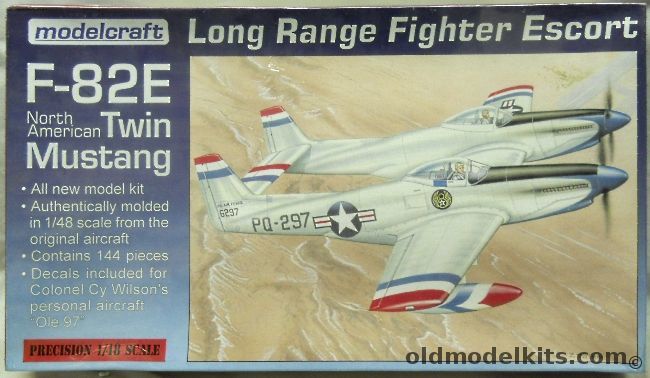 Modelcraft 1/48 F-82E North American Twin Mustang, 48-021 plastic model kit