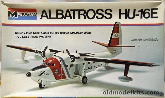 Monogram 1/72 Albatross HU-16E Coast Guard - White Box Issue, 5400 plastic model kit