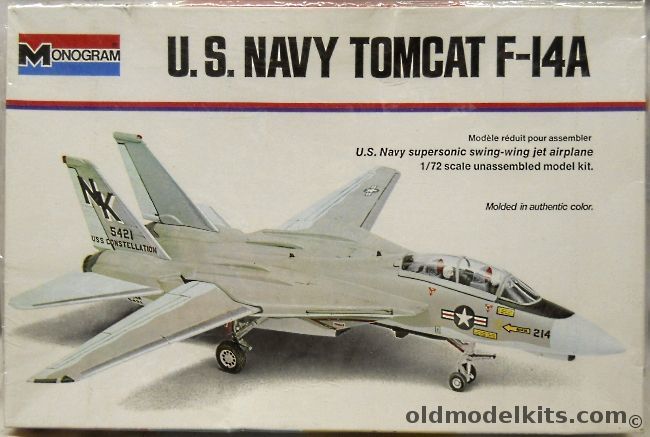 Monogram 1/72 Grumman F-14A Tomcat - VF-83 USS Constellation, 5992 plastic model kit