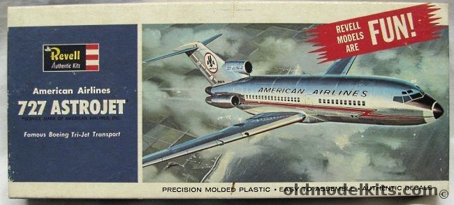 Revell 1/144 American Airlines Boeing 727-100 Astrojet - (727), H245-100 plastic model kit