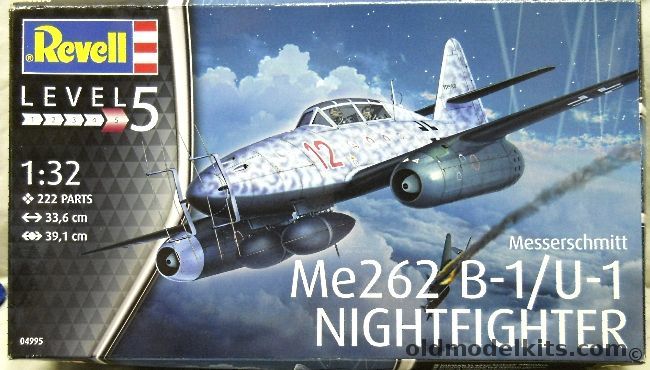 Revell 1/32 Me-262 B-1/U1 Night Fighter, 04995 plastic model kit