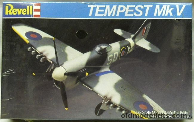 Revell 1/72 Hawker Tempest Mk.V, 4123 plastic model kit