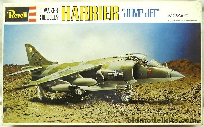 Revell 1/32 Hawker Siddeley Harrier - RAF or US Marines VMA-513 - Germany Issue, H248 plastic model kit