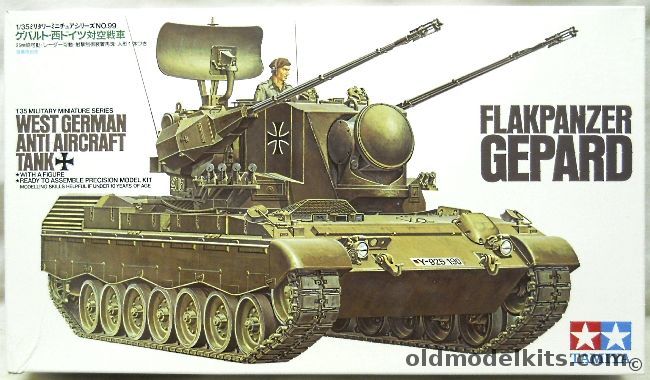 Tamiya 1/35 Flakpanzer Gepard Anti-Aircraft Tank, 35099 plastic model kit