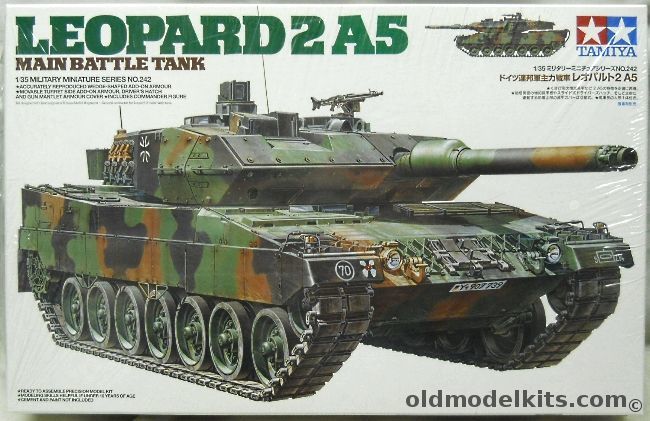 Tamiya 1/35 Leopard 2A5 Main Battle Tank, 35242 plastic model kit