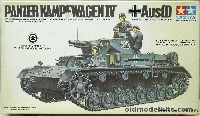 Tamiya 1/35 Panzerkampfwagen IV Ausf. D - With Crew Of Three, MM-196A plastic model kit