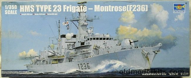 Trumpeter 1/350 Type 23 Frigate HMS Montrose F236, 04545 plastic model kit