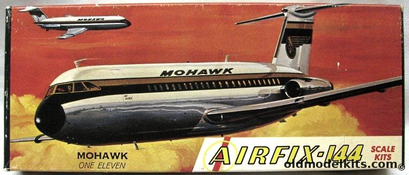 Airfix 1/144 BAC-111 Mohawk Airlines - Craftmaster Issue  (BAC 111), 1-88 plastic model kit