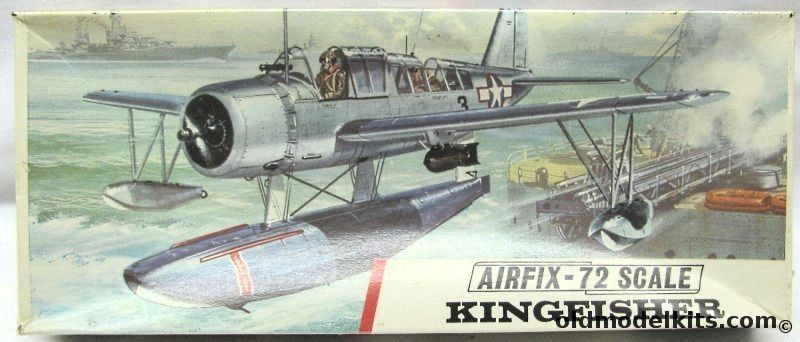 Airfix 1/72 Vought Kingfisher OS2U-1 - USS North Carolina Floatplane or High-Visibility (Yellow and Silver) Landing Gear Versions - (OS2U1), 251 plastic model kit