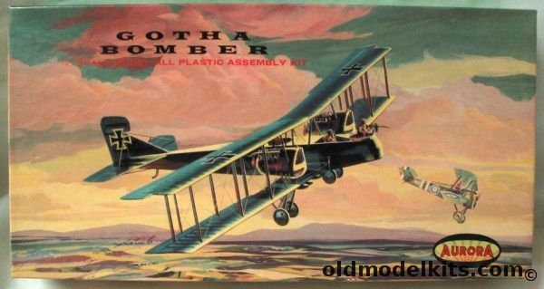 Aurora 1/48 German Gotha G-V Bomber, 126-198 plastic model kit