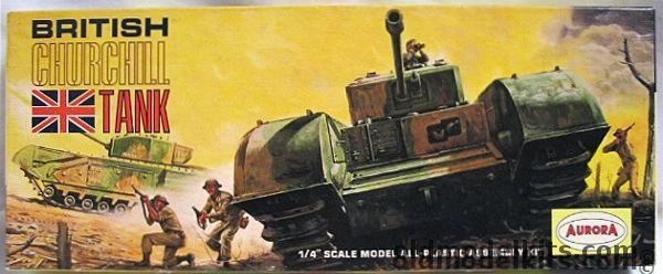 Aurora 1/48 British Churchill Tank, 315-129 plastic model kit