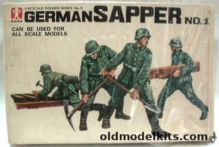 Bandai 1/48 German Soldiers Sapper No 1, 8244 plastic model kit