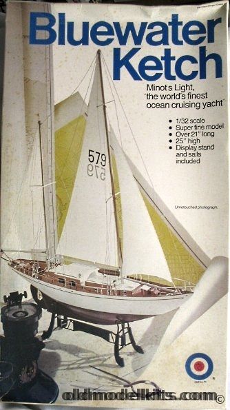 Entex 1/32 Bluewater Ketch - Malabar Series Ocean Yacht Minots Light, 9004 plastic model kit