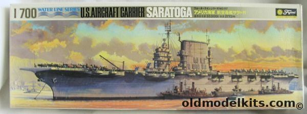 Fujimi 1/48 CV-3 USS Saratoga Aircraft Carrier - 1942 Modernization Configuration, WLA117 plastic model kit