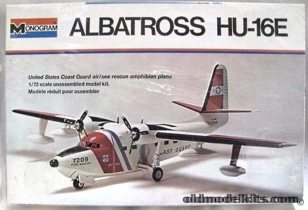 Monogram 1/72 Grumman Albatross HU-16E Coast Guard - White Box Issue, 5400 plastic model kit