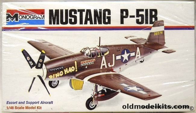 Monogram 1/48 Mustang P-51B Ding Hao - White Box Issue, 6806 plastic model kit