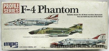 MPC 1/72 F-4 Phantom - F-4B/C/D/E & J Thunderbirds / VF-11 / USAF Vietnam - Profile Series, 2-1508-150 plastic model kit