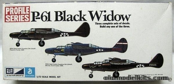 MPC 1/72 Northrop P-61 Black Widow - Profile Series, 2-1507-150 plastic model kit