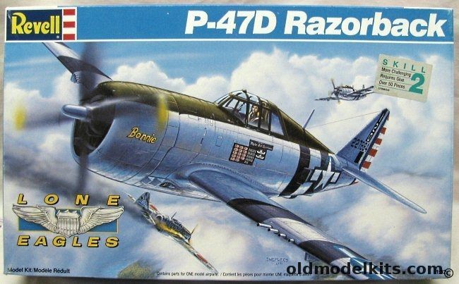 Revell 1/32 Republic P-47D Razorback Thunderbolt - 'Bonnie' Major Bill Dunham (14 Kills), 4554 plastic model kit