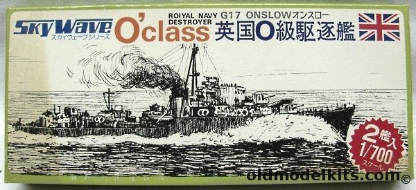 Skywave 1/700 Royal Navy O Class Destroyer - (G17 Onslow Type) - One Ship, SW-350 plastic model kit