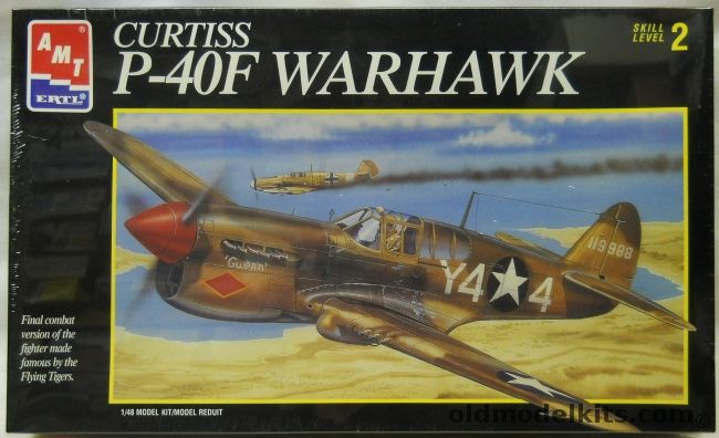 AMT 1/48 Curtiss P-40F Warhawk, 8795 plastic model kit