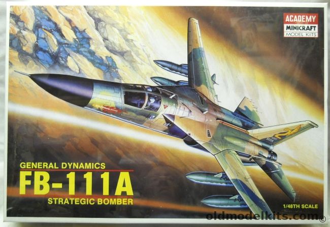 Academy 1/48 FB-111A Strategic Bomber -  (F111), 1648 plastic model kit