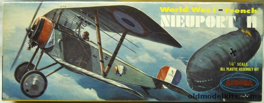 Aurora 1/48 Nieuport II, 101-100 plastic model kit