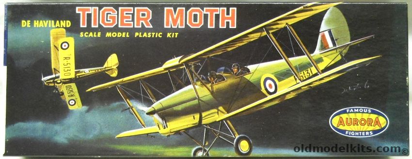 Aurora 1/48 Tiger Moth DH-82, 110-79 plastic model kit