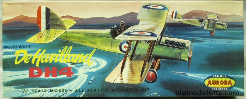 Aurora 1/48 DeHavilland DH-4, 112-98 plastic model kit