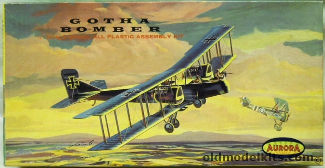 Aurora 1/48 German Gotha G.V Bomber - Abare Issue, 126-198 plastic model kit