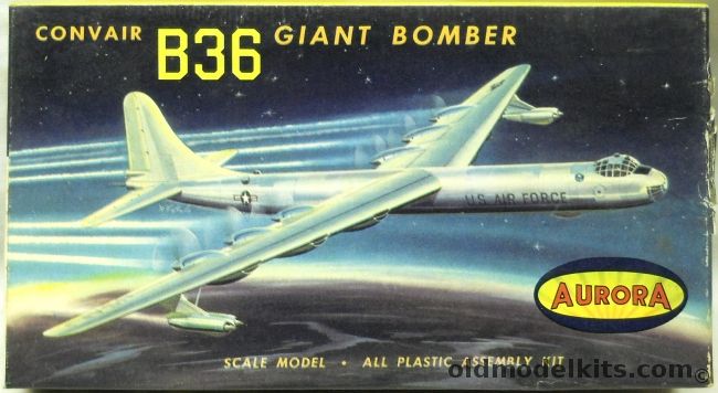 Aurora 1/333 Convair B-36 Peacemaker Giant Bomber, 492-50 plastic model kit