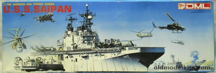 DML 1/700 USS Saipan LHA-2 Amphibious Assaultl Ship, 7009 plastic model kit