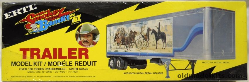 ERTL 1/25 Smokey And The Bandit II Trailer - Great Dane 40 Foot Trailer, 8035 plastic model kit