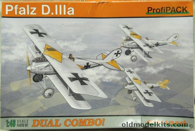 Eduard 1/48 Pfalz D.IIIa Dual Combo Profipack - (D-IIIa), 8047 plastic model kit