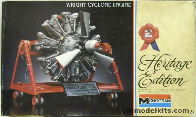 Monogram 1/12 Wright Cyclone Engine Heritage Edition, 6052 plastic model kit