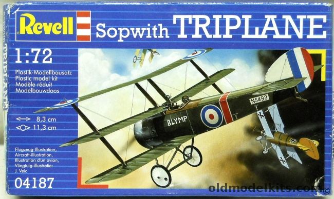 Revell 1/72 Sopwith Triplane, 04187 plastic model kit