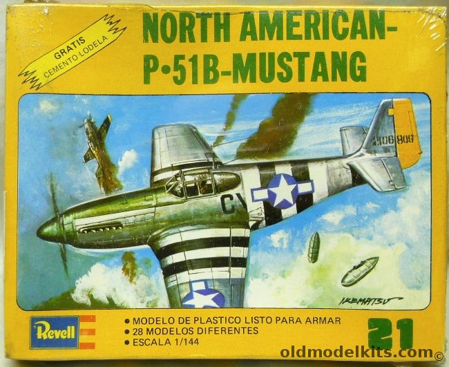 Revell 1/144 P-51D Mustang, H1021 plastic model kit