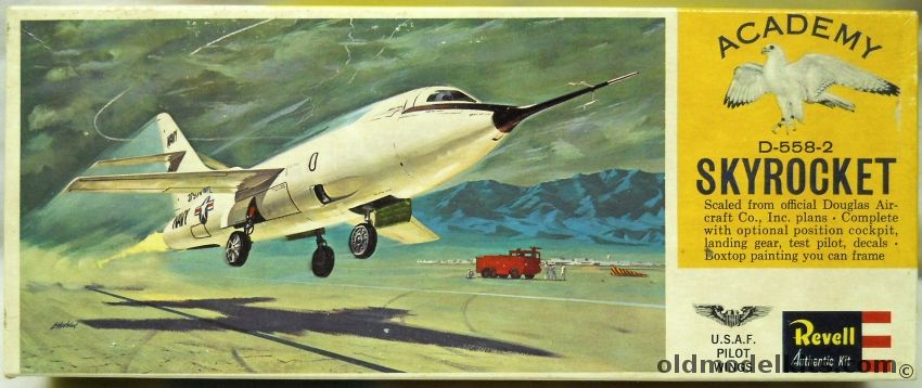 Revell 1/54 Douglas D-558-2 Skyrocket - Academy Issue - (D5582), H121-80 plastic model kit