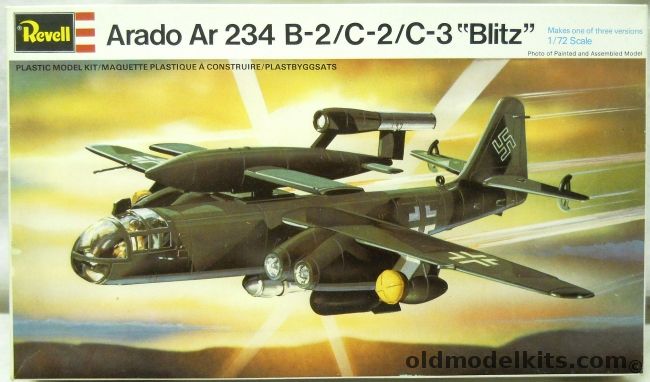 Revell 1/72 Arado AR-234 B-2/C-2/C-3 Blitz with V-1, H162 plastic model kit